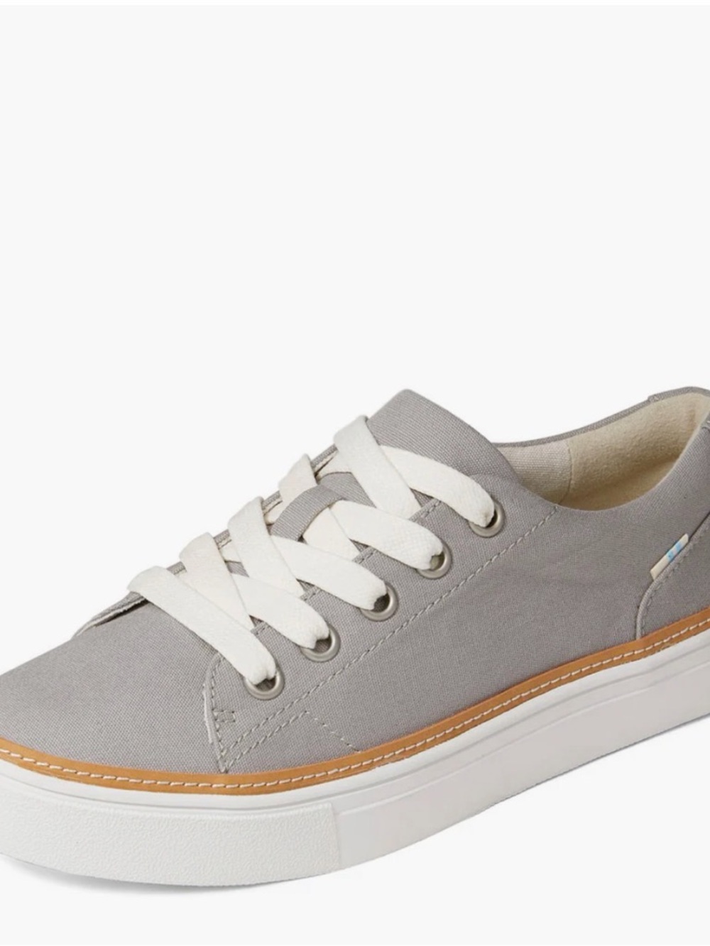 TOMS Women's Grey Canvas Sneaker 7.5